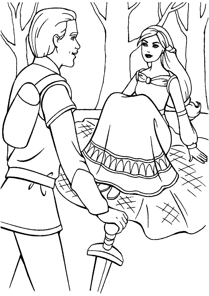 barbie para colorir