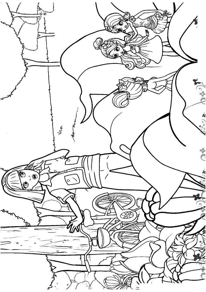 barbie para colorir