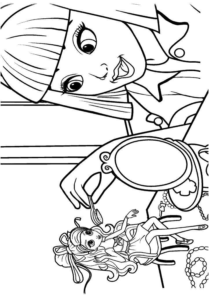 barbie para colorir