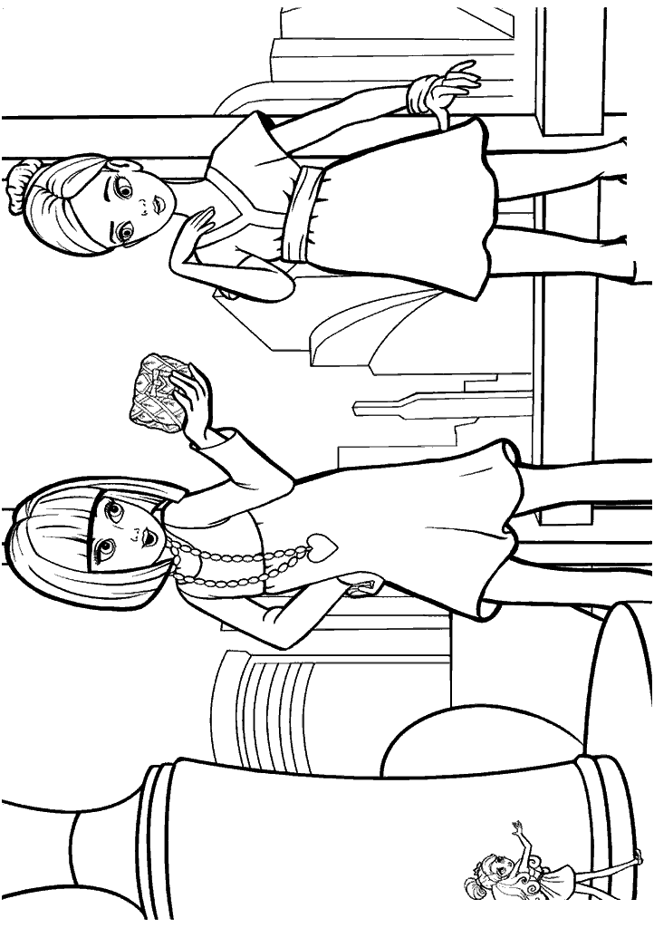 barbie para colorir