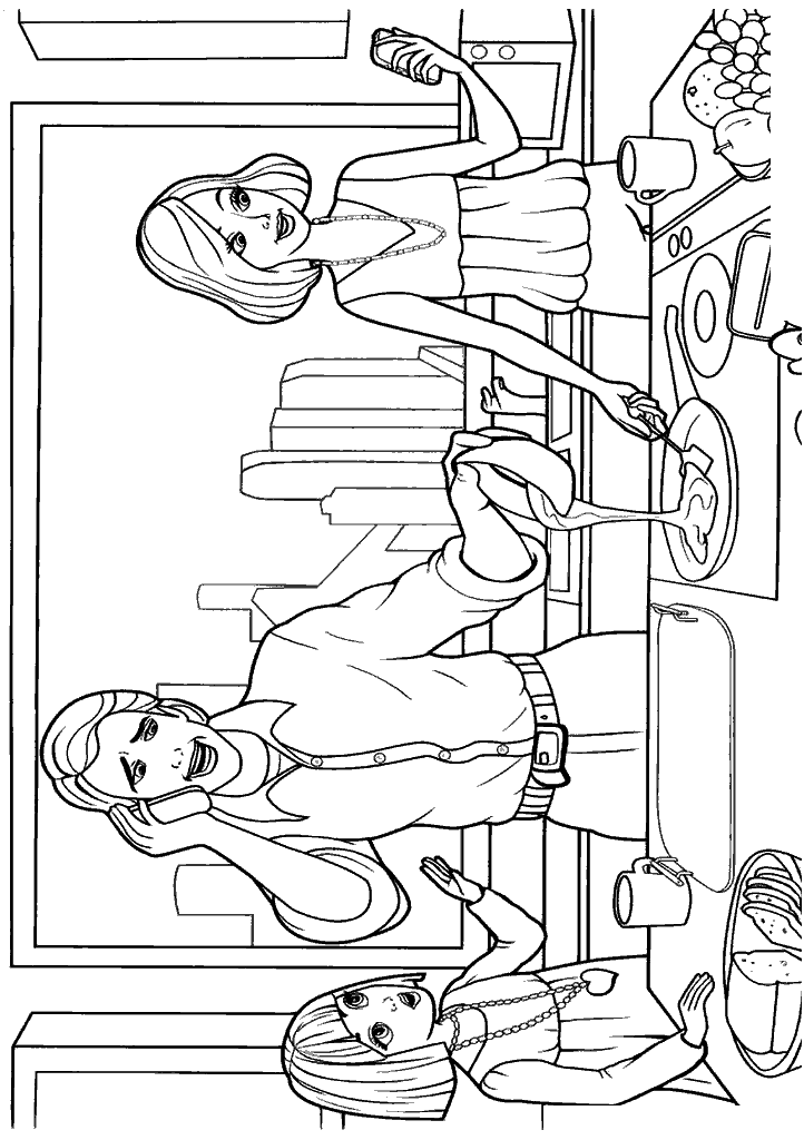 barbie para colorir