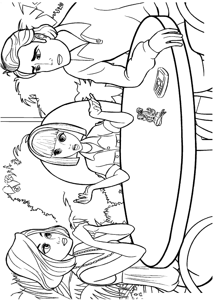barbie para colorir
