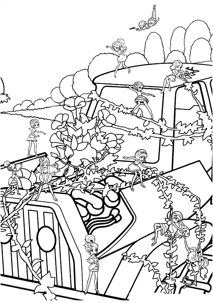 barbie para colorir