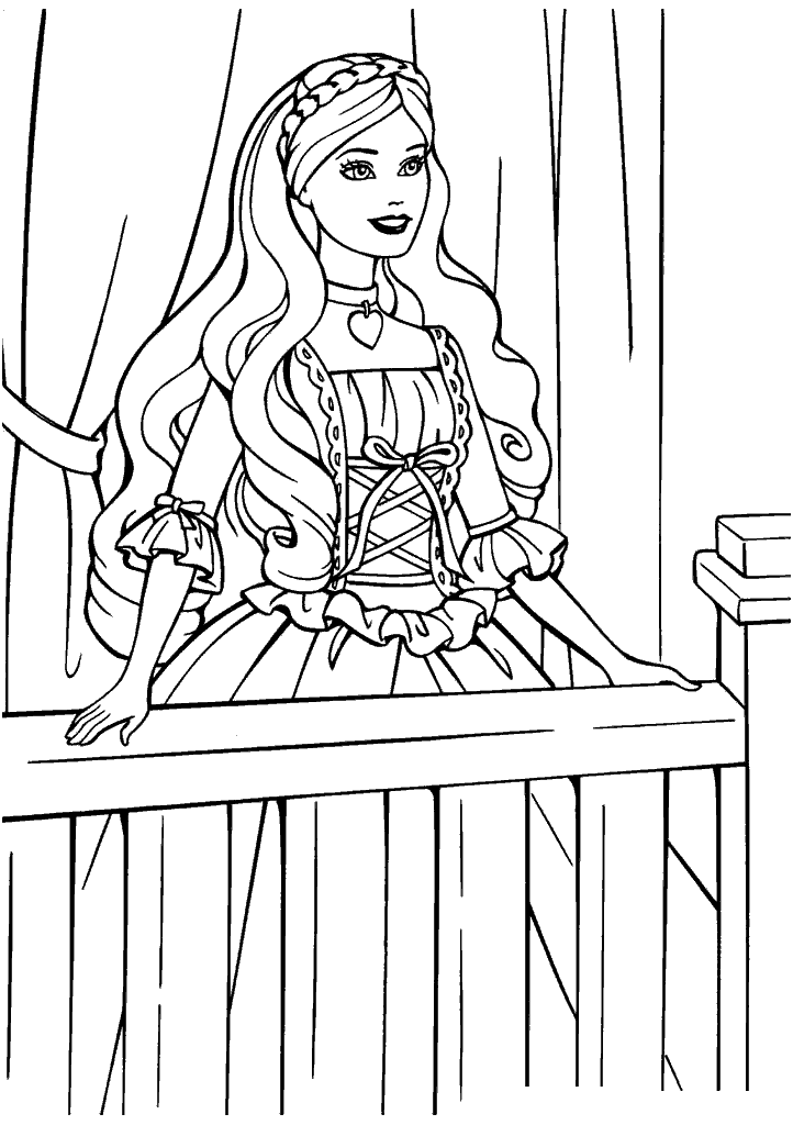 barbie para colorir