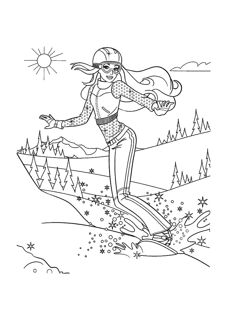 barbie para colorir