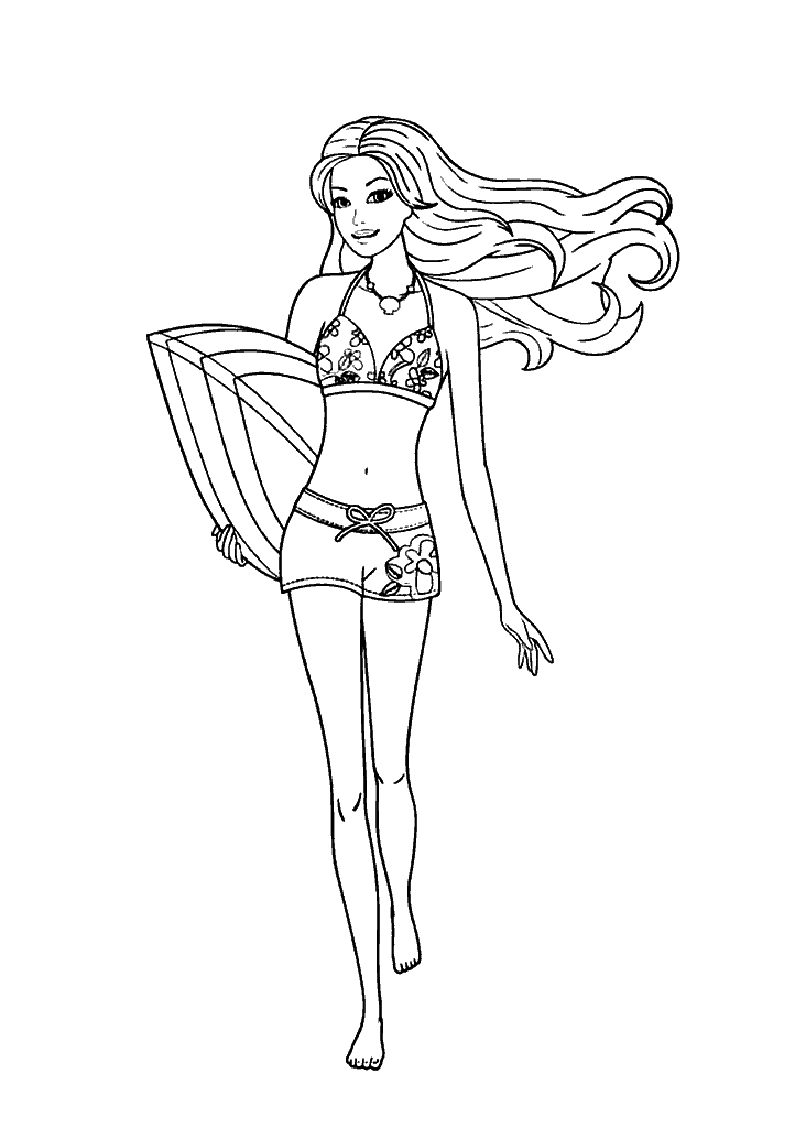 barbie para colorir