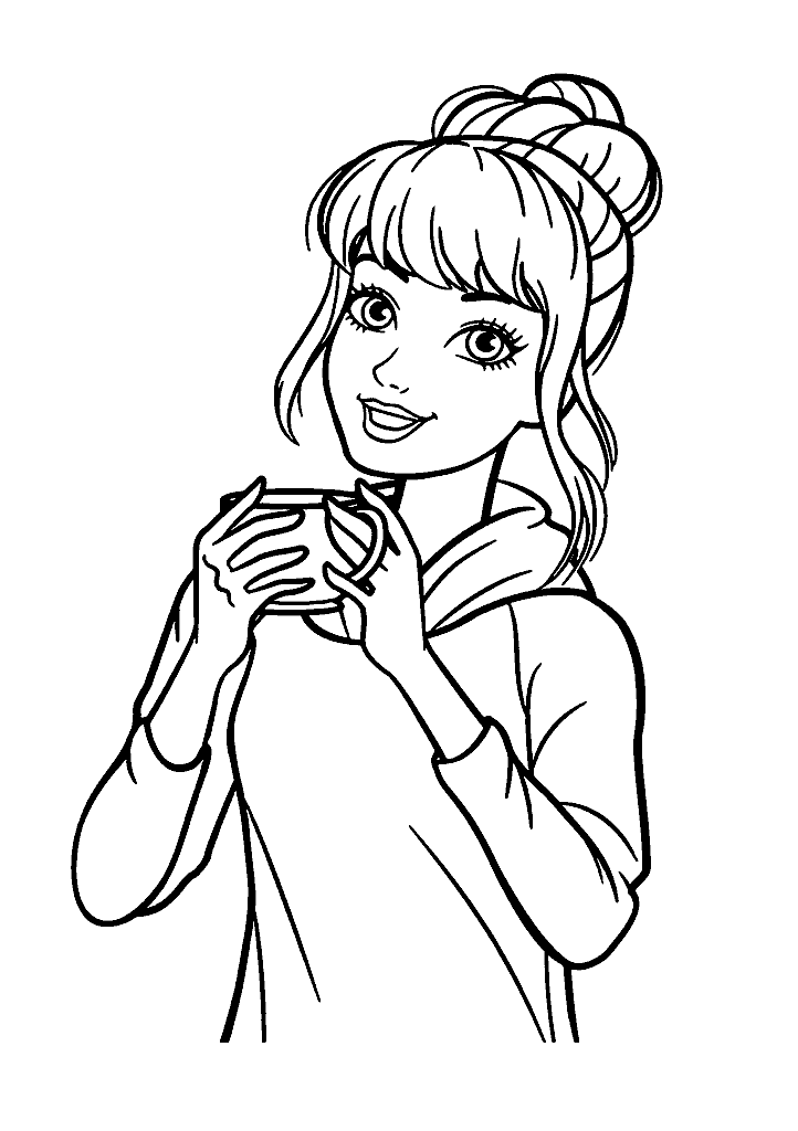 barbie para colorir