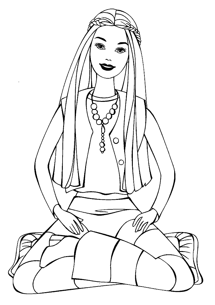 barbie para colorir