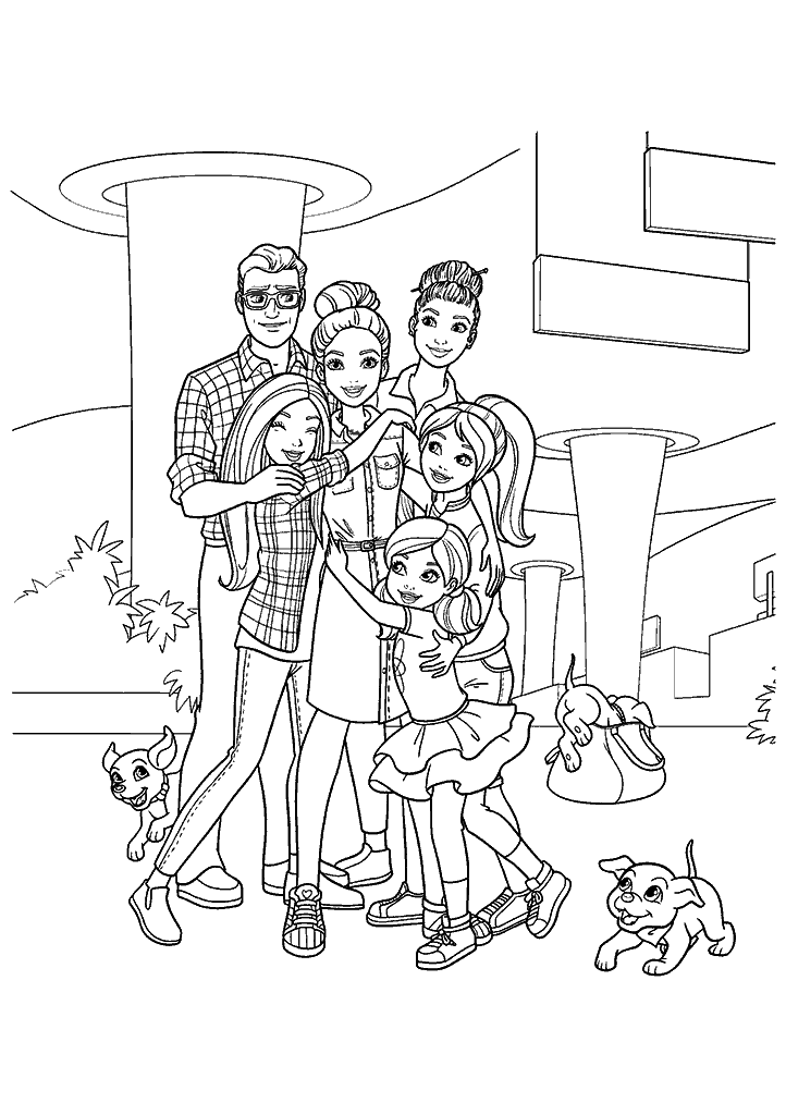 barbie para colorir