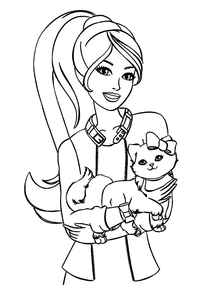 barbie para colorir