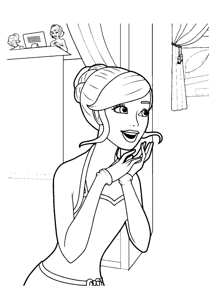 barbie para colorir
