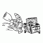 bob esponja para colorir
