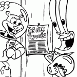 bob esponja para colorir