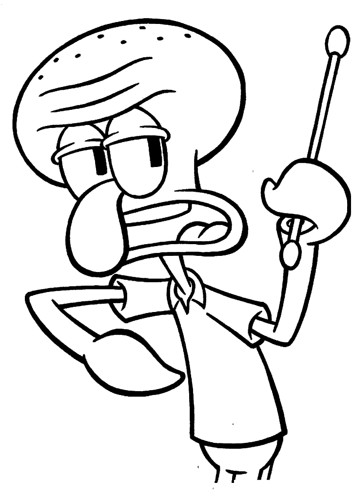 bob esponja para colorir