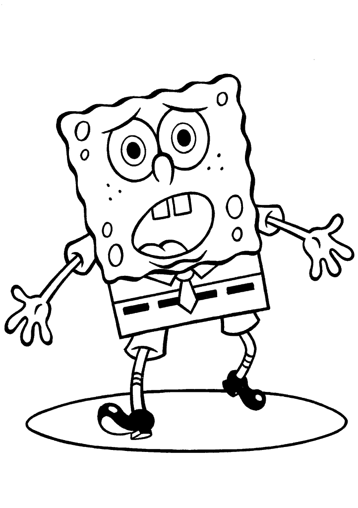 bob esponja para colorir