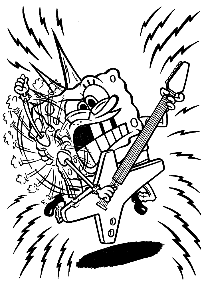 bob esponja para colorir