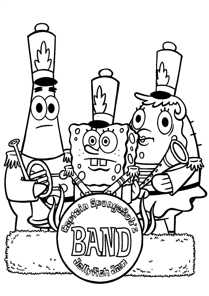 bob esponja para colorir