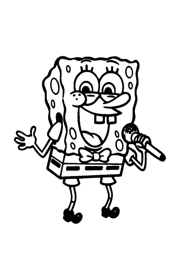 bob esponja para colorir