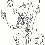 bob esponja para colorir