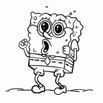 bob esponja para colorir