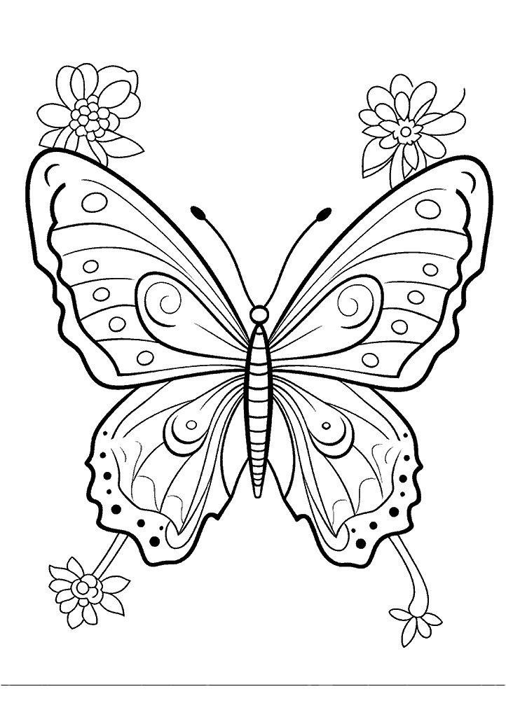 borboleta para colorir