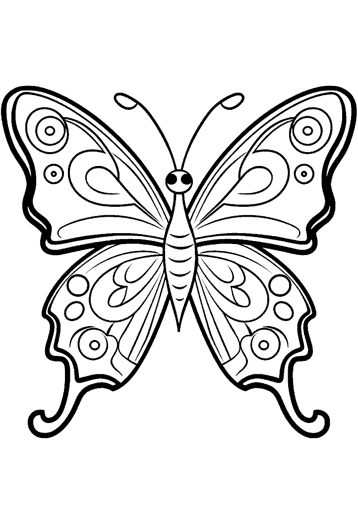 borboleta para colorir
