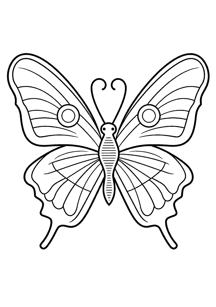 borboleta para colorir