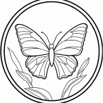 borboleta para colorir