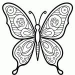borboleta para colorir