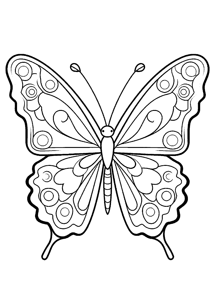 borboleta para colorir