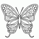 borboleta para colorir