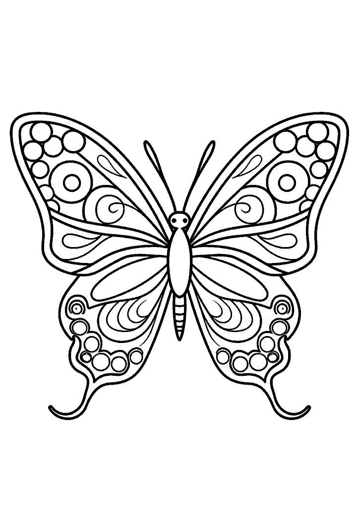 borboleta para colorir