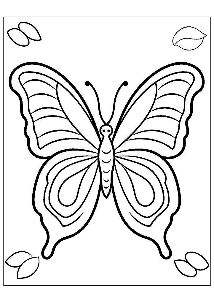 borboleta para colorir
