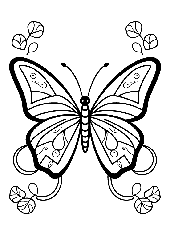 borboleta para colorir