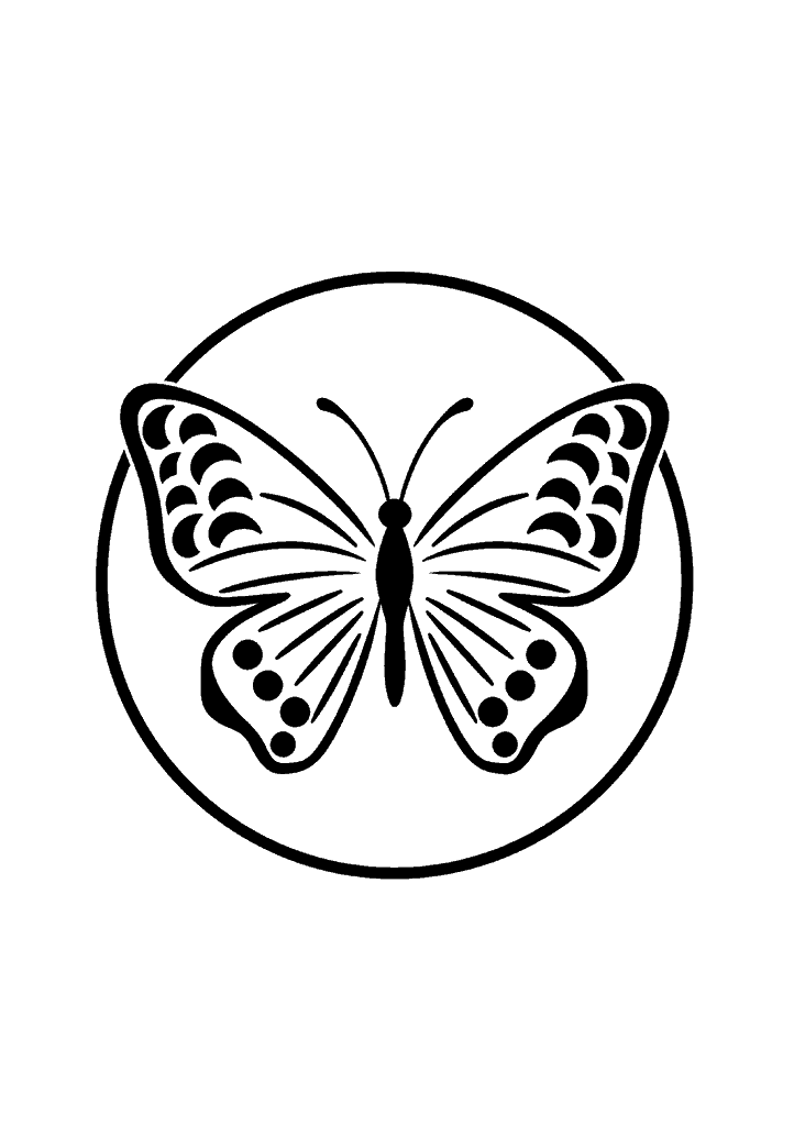 borboleta para colorir