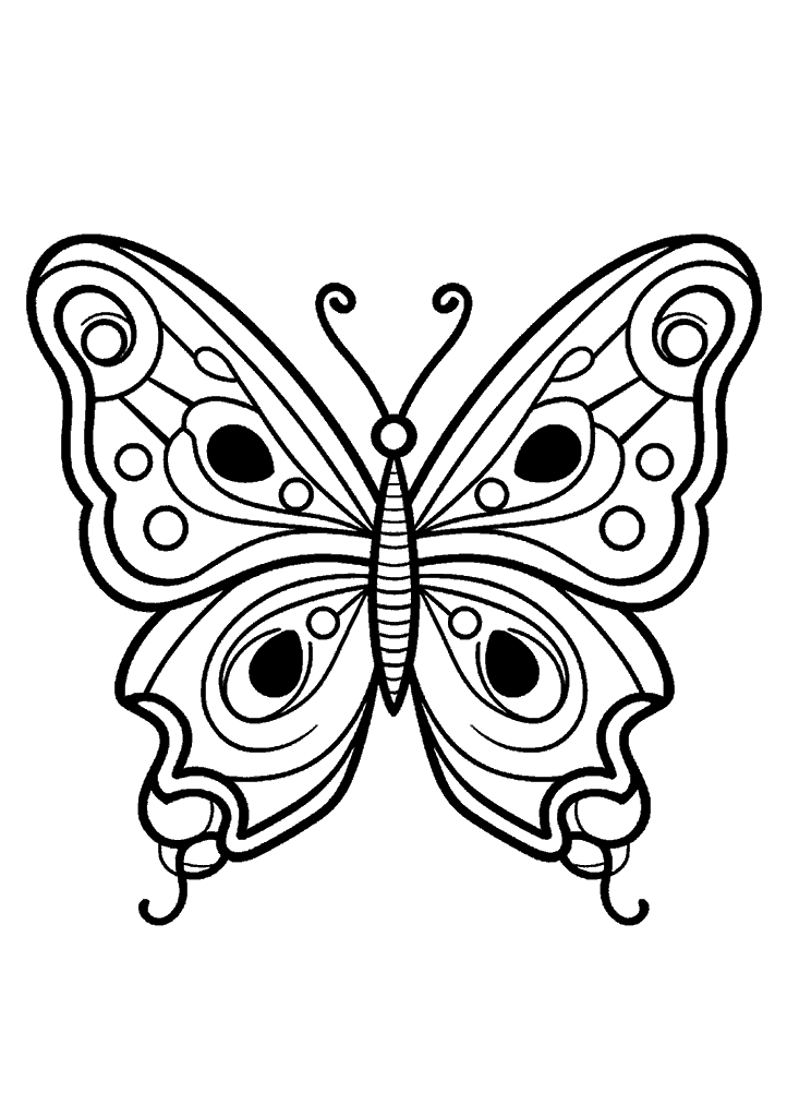 borboleta para colorir