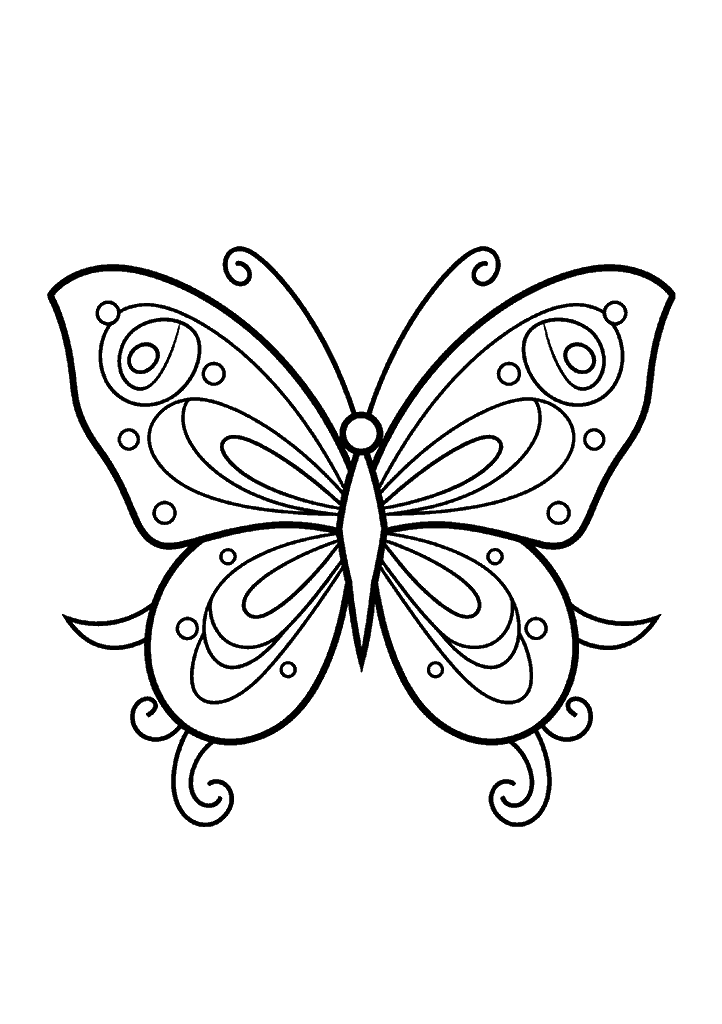 borboleta para colorir