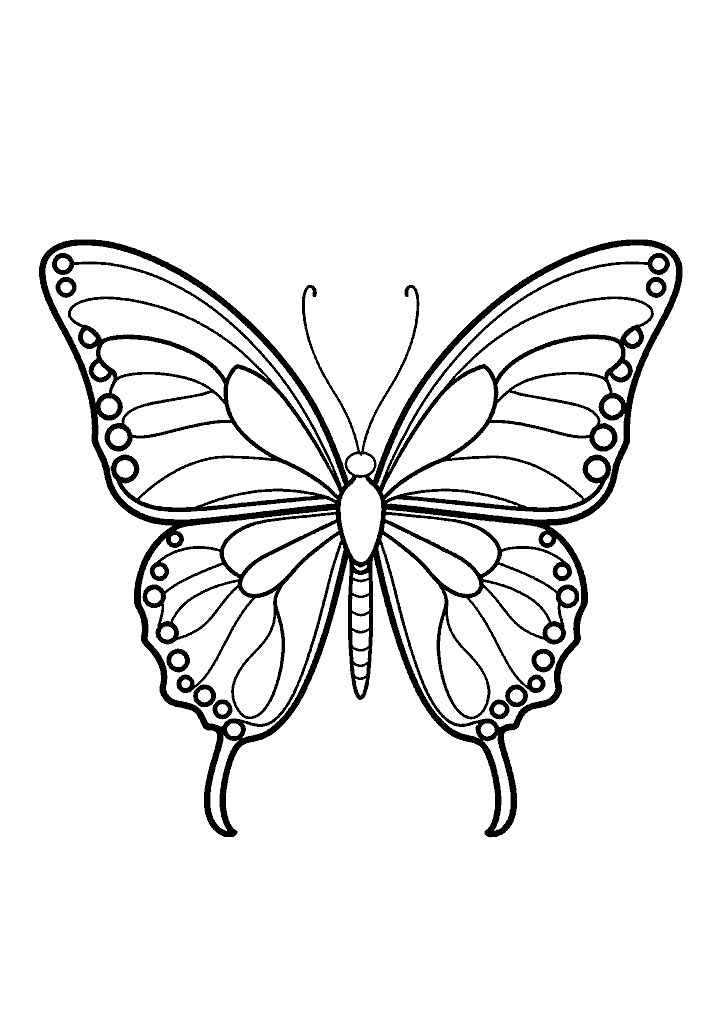 borboleta para colorir