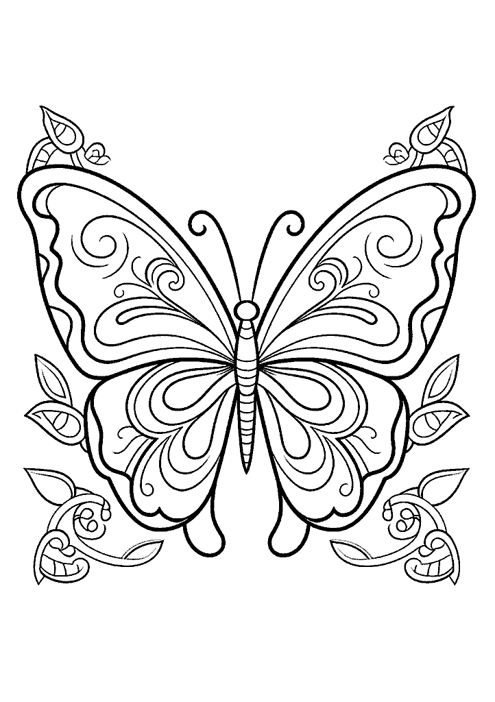 borboleta para colorir