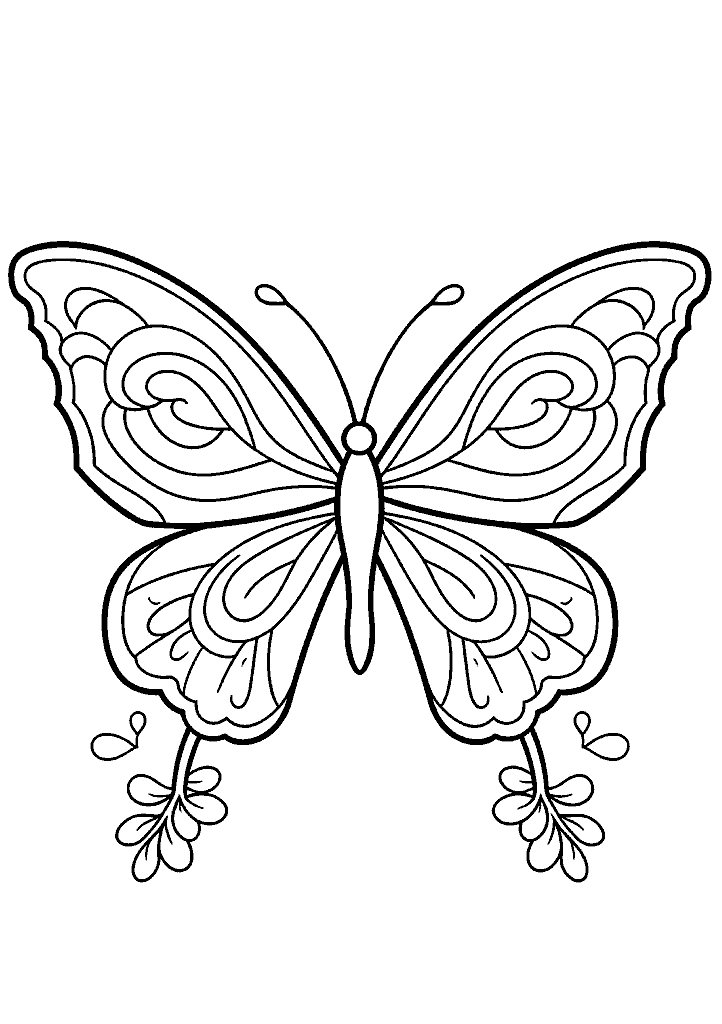 borboleta para colorir