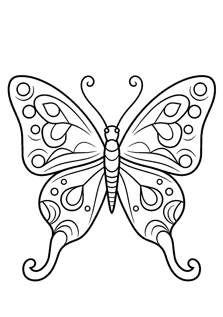 borboleta para colorir