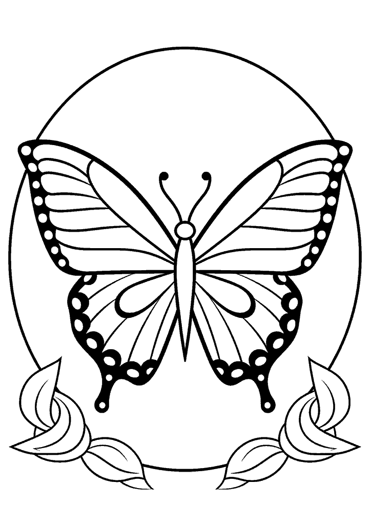 borboleta para colorir