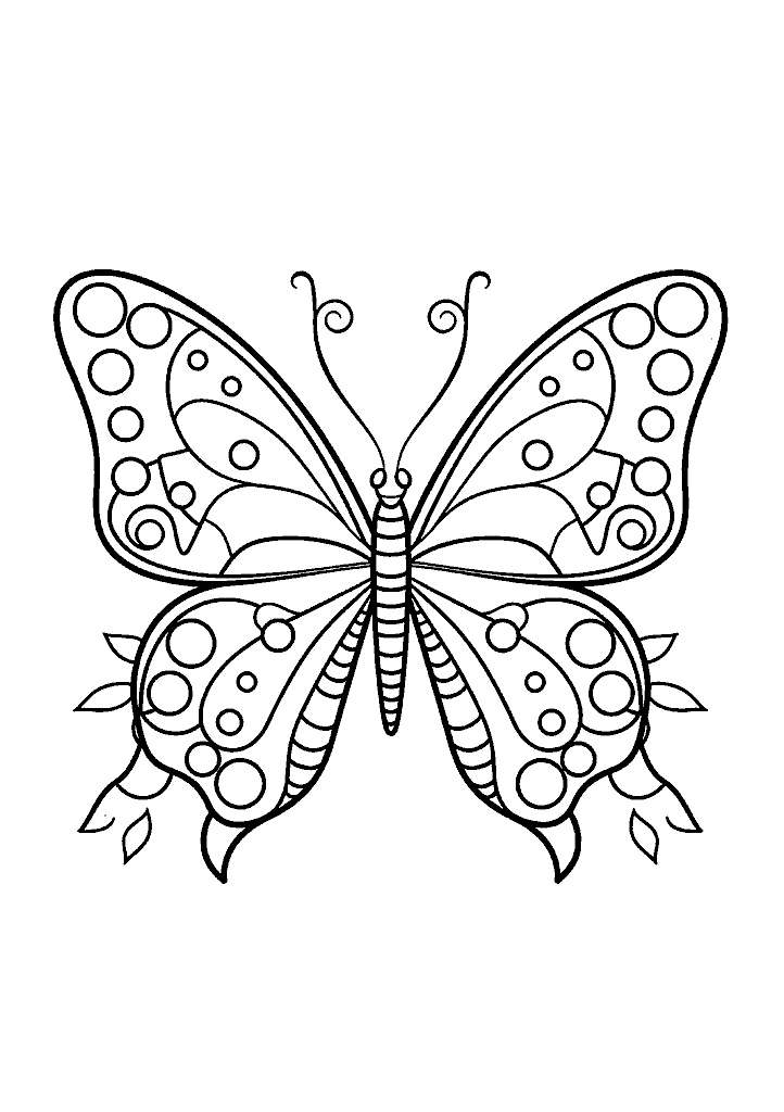 borboleta para colorir