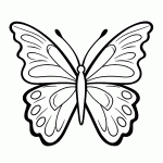 borboleta para colorir
