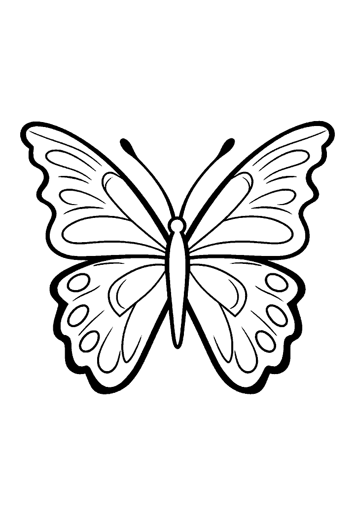 borboleta para colorir