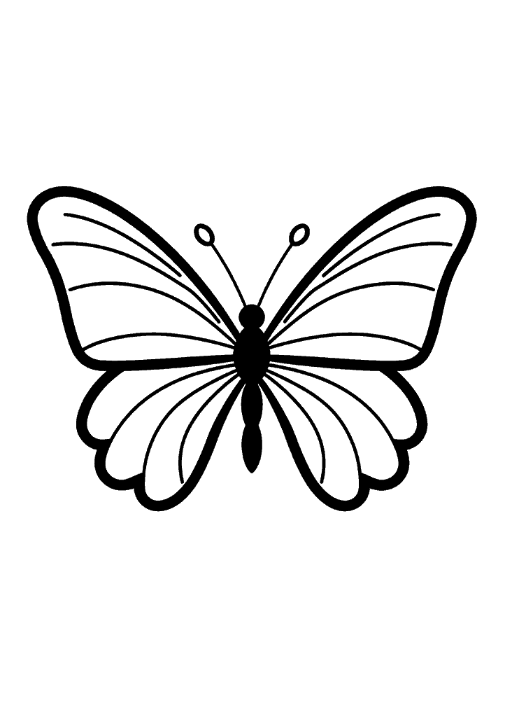 borboleta para colorir
