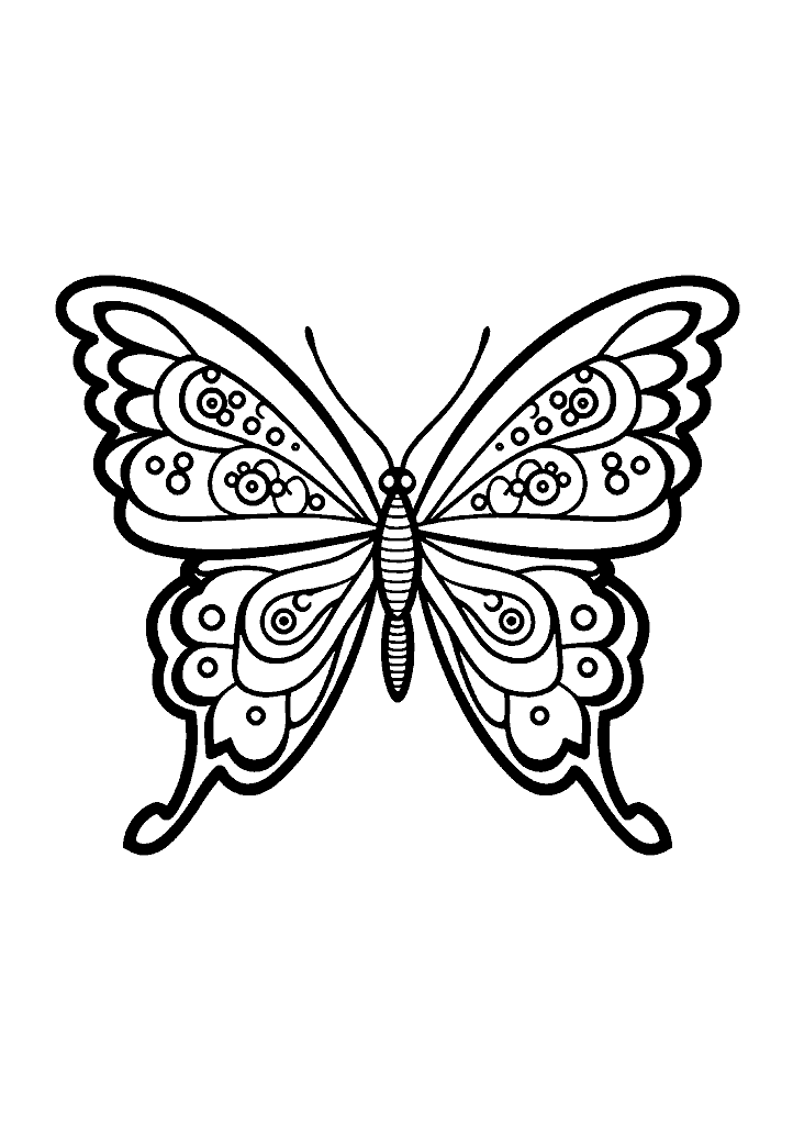 borboleta para colorir