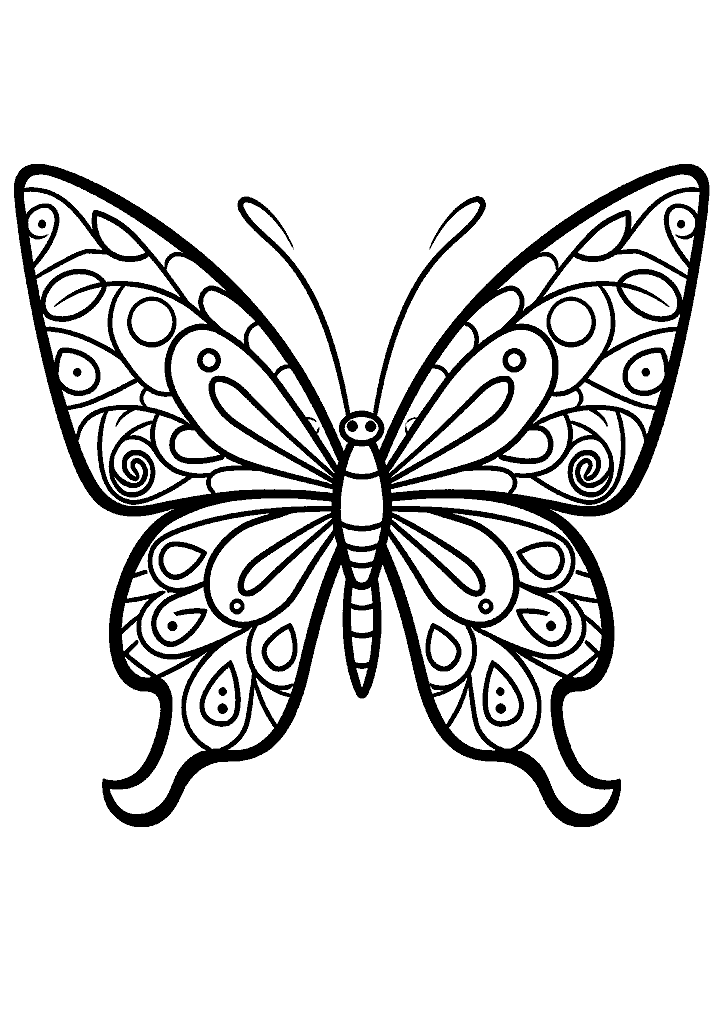 borboleta para colorir