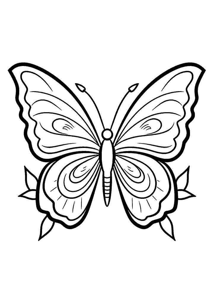 borboleta para colorir