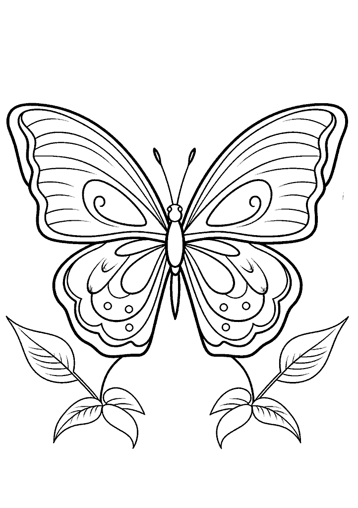 borboleta para colorir